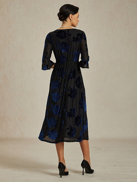 Women's Midi Dress A Line Dress Elegant Birthday Cocktail