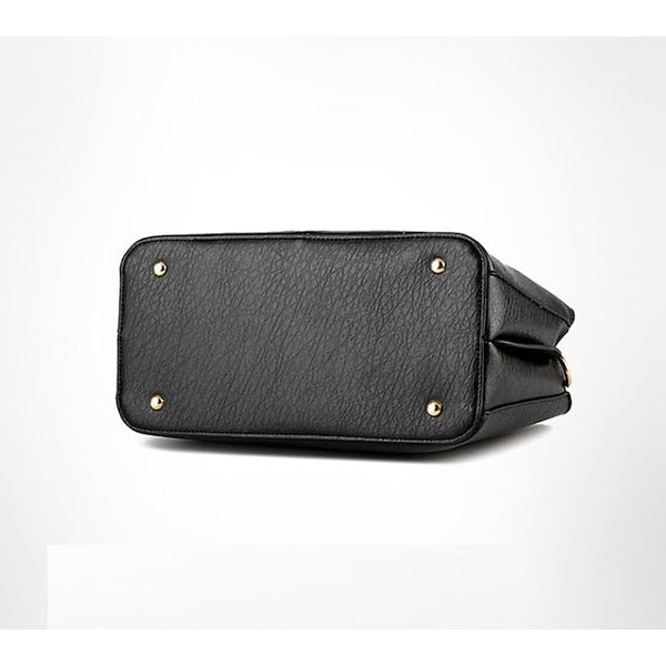 Leather Women's Green Elegant Handbag Faux – Structured FashionChic