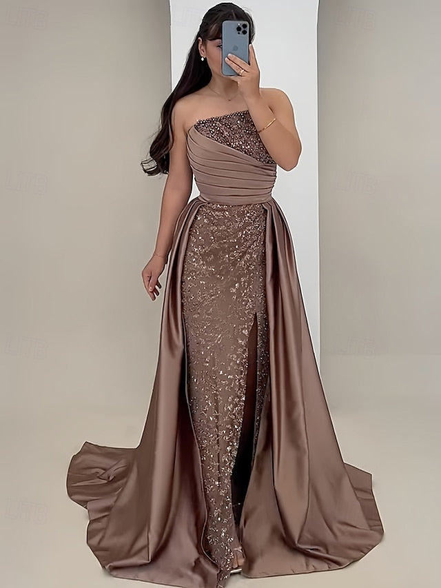 Evening Mermaid Dress A-Line Gown Trumpet / Elegant Formal FashionChic