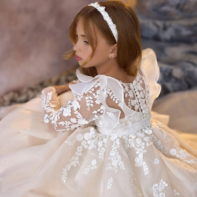 Party First Kids Girls' Dress Color Communion Solid FashionChic