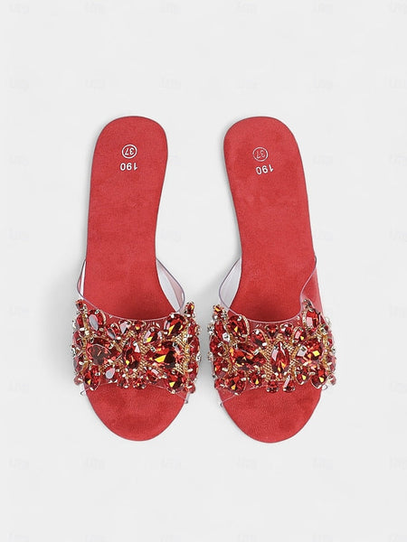 Clear Platform – Rhinestone Embellished Heels Women's FashionChic