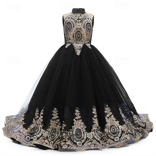 Flower Girls' Girl Kid's Evening Gown Dress Formal FashionChic