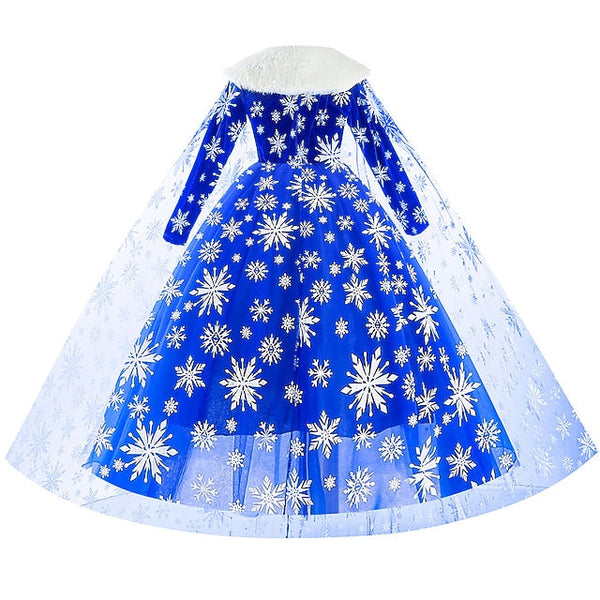 Frozen Girl Theme Flower Fairytale Dress Party Princess Elsa FashionChic