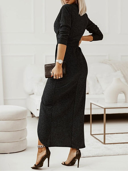 Women's Black Dress Party Dress Wedding Guest Dress Ruched