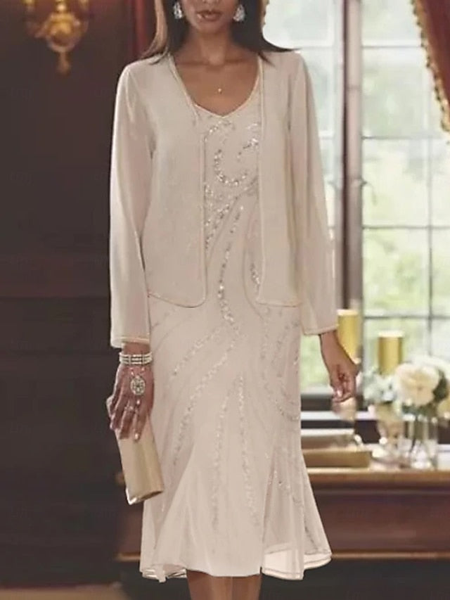 Two Mother Dress Wedding of Bride Formal the Piece Beach Mermaid FashionChic