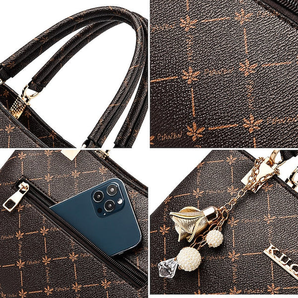 Women's Men's PU Party Leather Bag Shoulder Handbag FashionChic