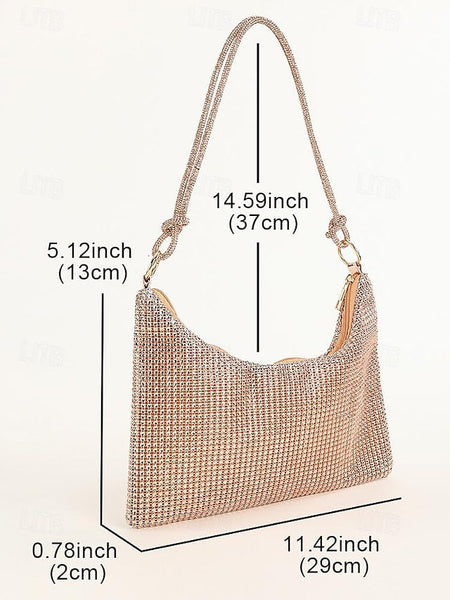 – Shoulder Women's Bag Elegant Handbag Rhinestone Evening FashionChic