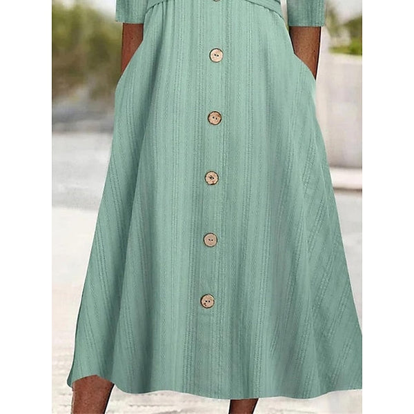 Women's Maxi Dress A Line Dress Casual Daily Regular Fit FashionChic
