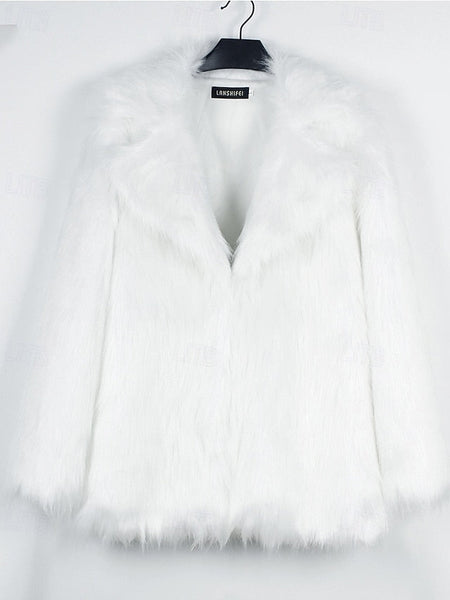 Women's Warm Faux Comfortable Coat Furs Fur FashionChic