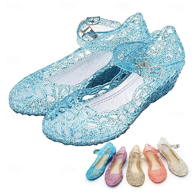 Masquerade Frozen Christmas Cinderella Jelly Elsa Shoes Princess FashionChic