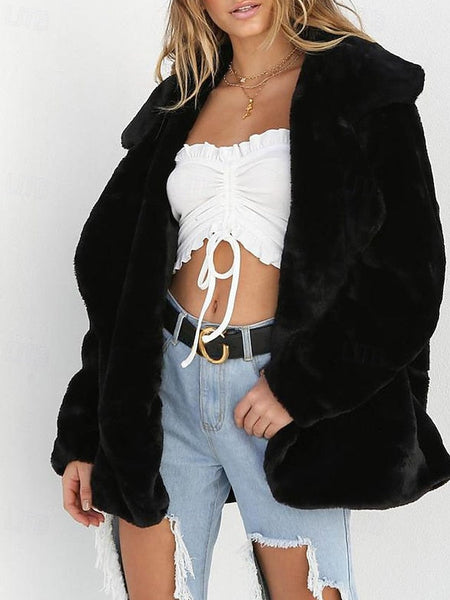 Women's Furs Warm Teddy Coat Comfortable Faux Fur FashionChic