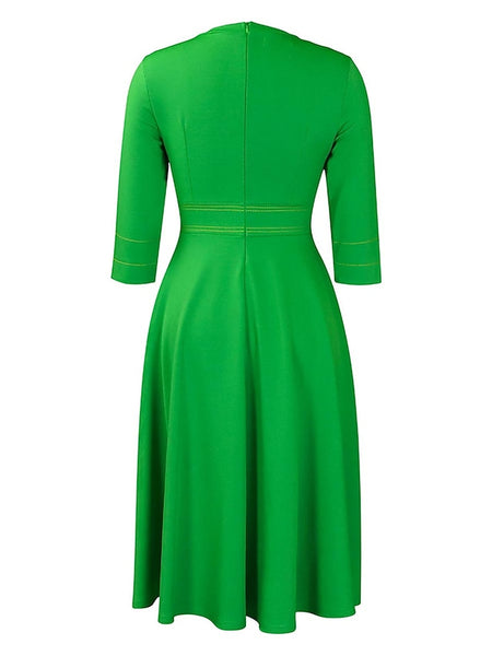 Women's Casual Dress Midi Dress Zipper Daily Date Fashion