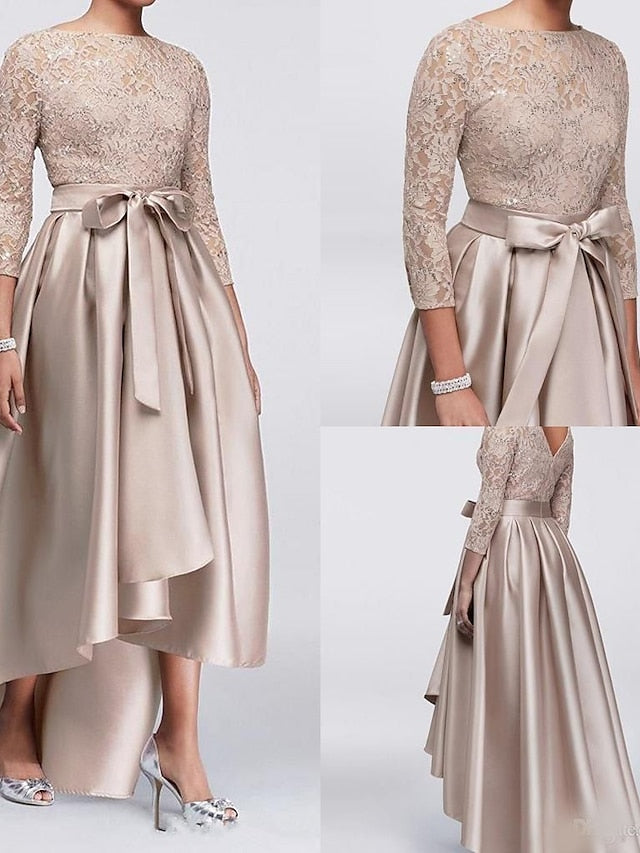 Mother Elegant Size the of Bride Plus Wedding Dress A-Line Guest FashionChic