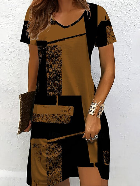 Women's Mini Dress Knit Dress Casual Dress T Shirt Dress FashionChic