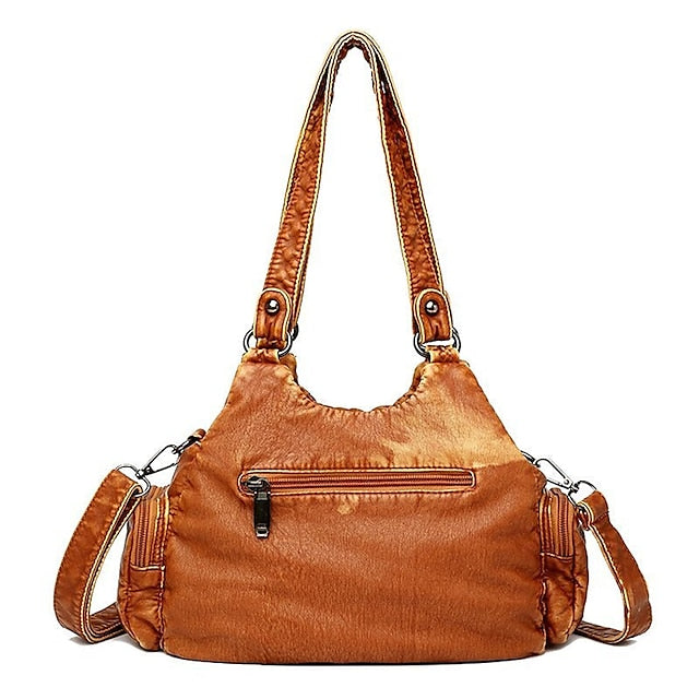 Bag Stylish - Vintage Shoulder Women's Brown Leather FashionChic