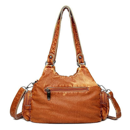 Bag Stylish - Vintage Shoulder Women's Brown Leather FashionChic
