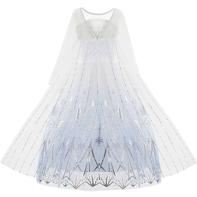 Girl Fairytale Dress Frozen Princess Vacation Elsa Flower FashionChic