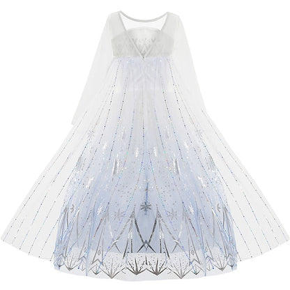 Girl Fairytale Dress Frozen Princess Vacation Elsa Flower FashionChic