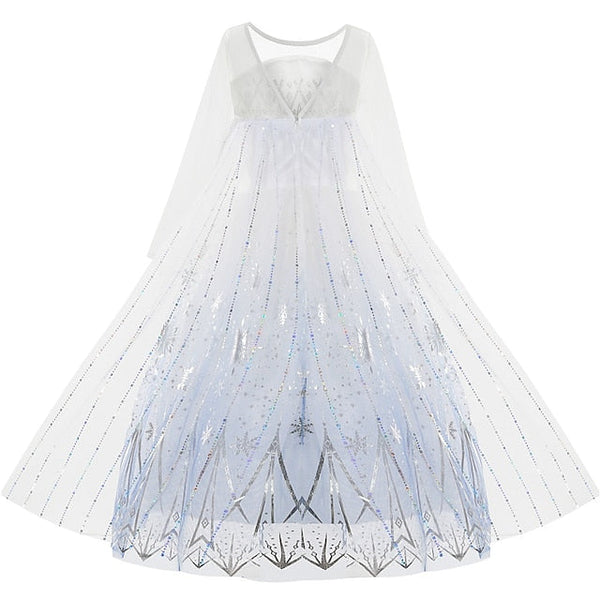 Girl Fairytale Dress Frozen Princess Vacation Elsa Flower FashionChic