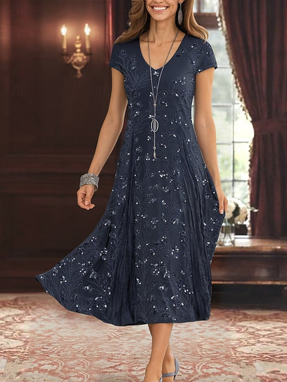 A-Line Bride Two of Piece Elegant the Mother Simple Dress FashionChic