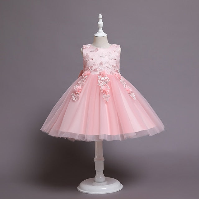 Girls' Flower Wedding Party Girl Dress FashionChic