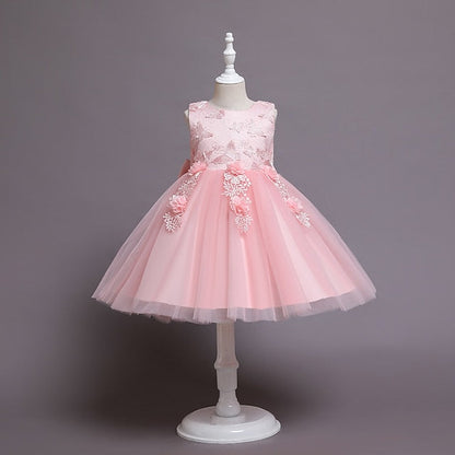 Girls' Flower Wedding Party Girl Dress FashionChic