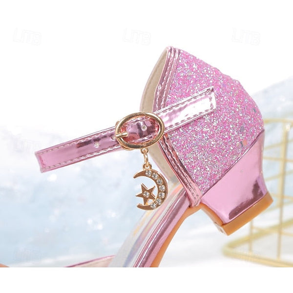 Bowknot – Glitter Sparkly Princess Silver Girls' Shoes FashionChic