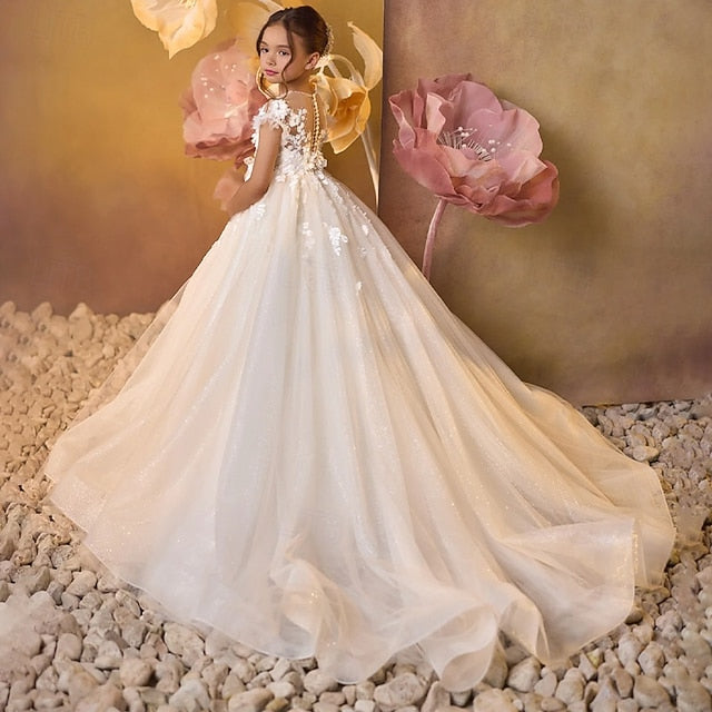 Flower Girl Dress First Girls' Kids Party Communion FashionChic