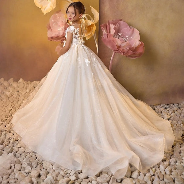 Flower Girl Dress First Girls' Kids Party Communion FashionChic