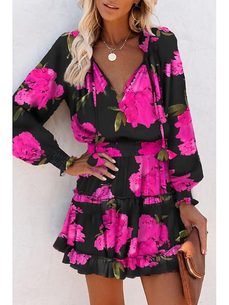 Women's Mini Dress Print Dress Fashion Daily Holiday Going