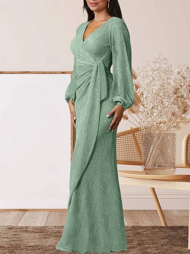 of Elegant Sweet Dress A-Line Wedding Guest the Bride Mother V FashionChic