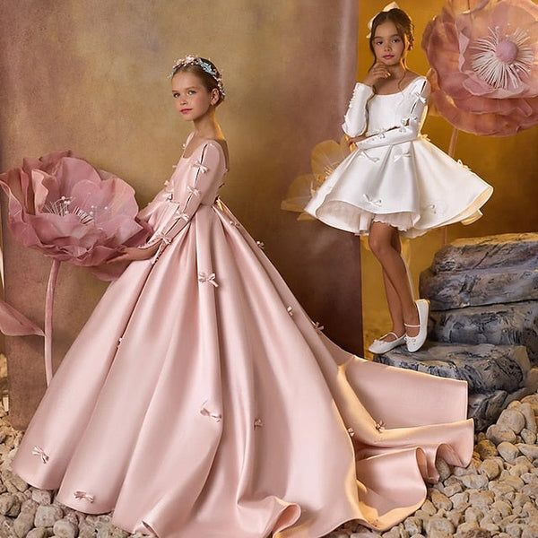 Kids Flower Dress Party First Girls' Communion Girl FashionChic