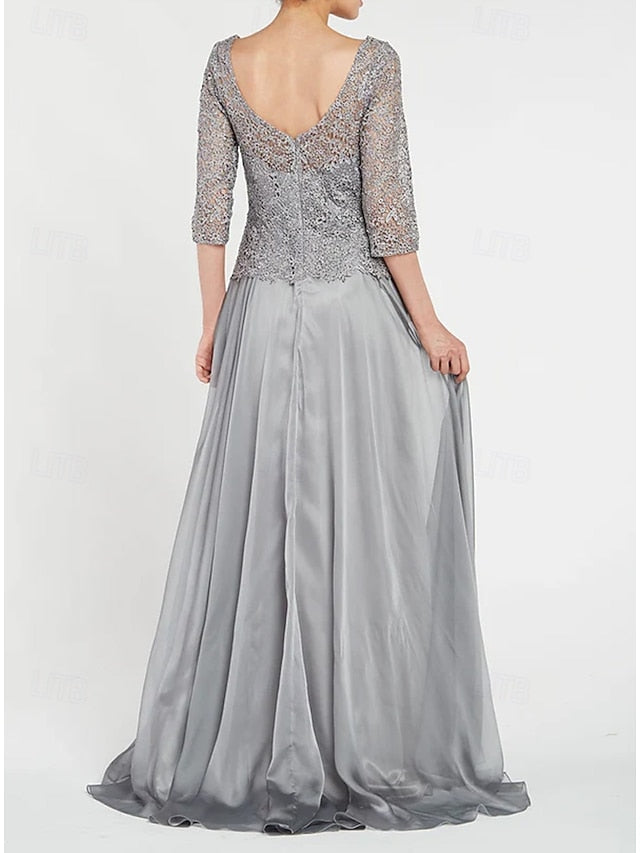 the Bride of Minimalist Dress Boat Mother Elegant A-Line Simple FashionChic