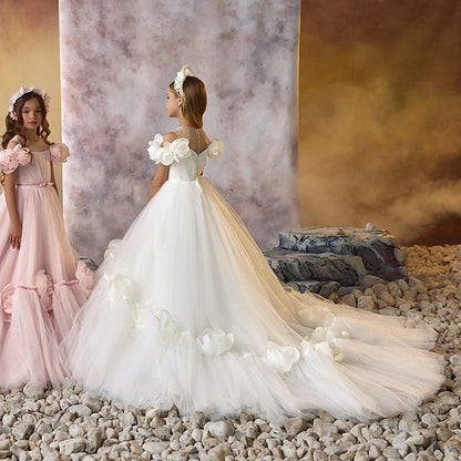 First Flower Girls' Dress Communion Girl Party FashionChic