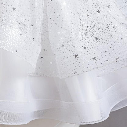 Sleeveless Dress Girls' Party Kids Girl Sequin Flower FashionChic