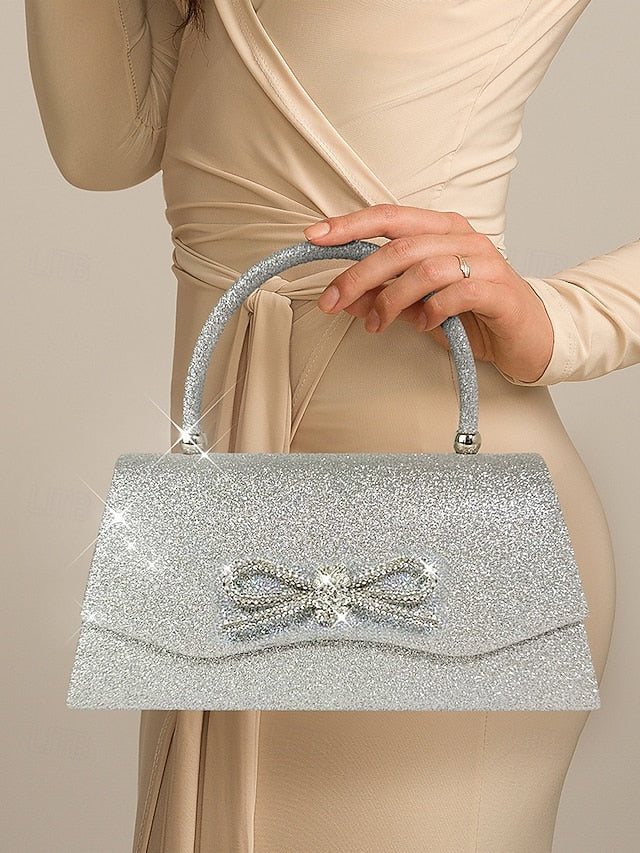 Clutch with Elegant Evening Women's Sparkling Glitter FashionChic
