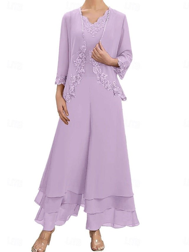 Mother Sets Elegant Bride Dress of the Guest Wedding FashionChic