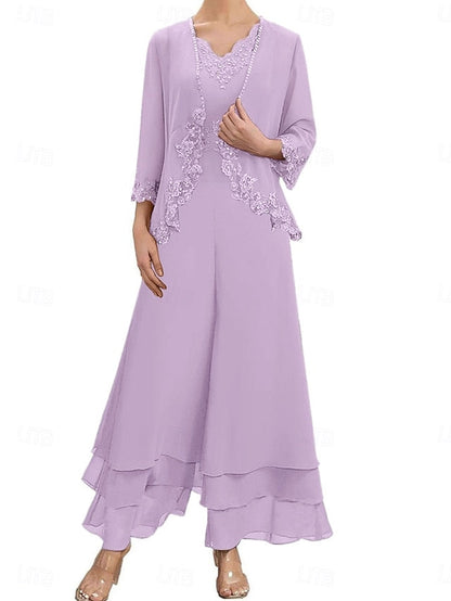 Mother Sets Elegant Bride Dress of the Guest Wedding FashionChic