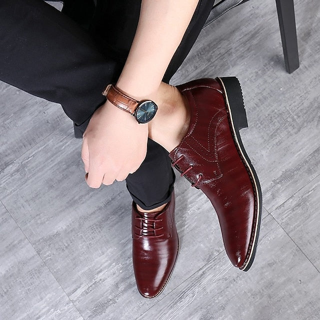 Oxfords Shoes Dress Business Men's Classic Derby FashionChic