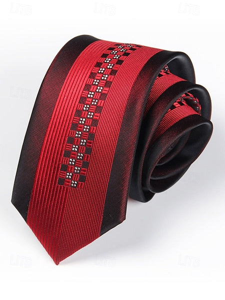 6cm Pattern - Men's Narrow Positioning Tie Stripe FashionChic