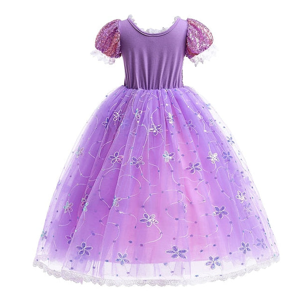 Cloak Dress Rapunzel Flower Cosplay Princess Girl FashionChic