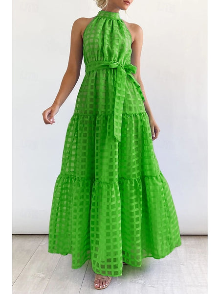 Women's Long Dress Maxi Dress Graduation Dress Halter Neck