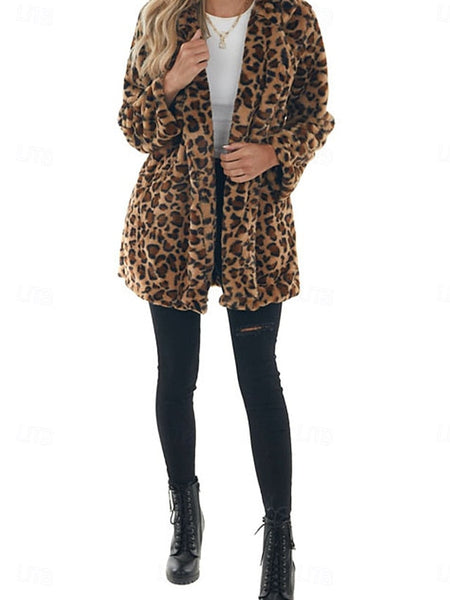 Pockets Warm Women's with Coat Winter Patchwork Breathable FashionChic