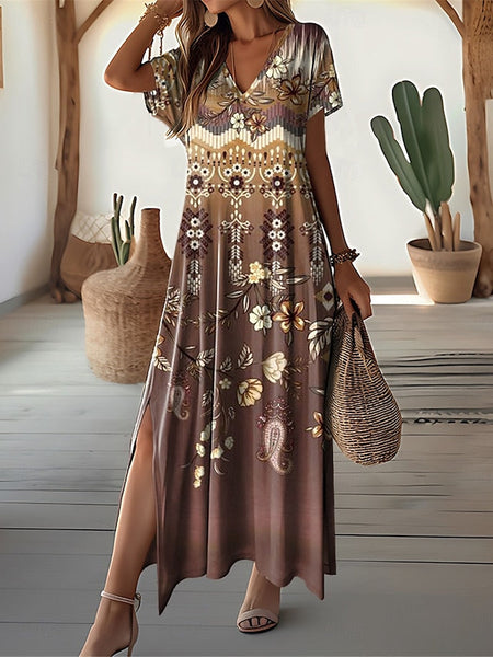 Women's Maxi Dress Vintage Dress Casual Dress Sundress FashionChic