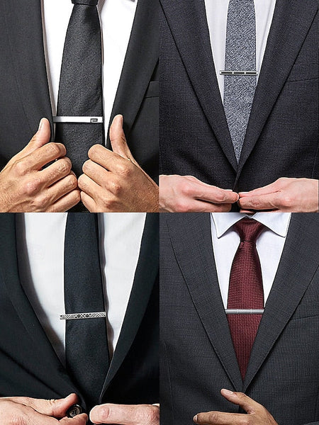 Metal Tie Men's Clip Slim - FashionChic