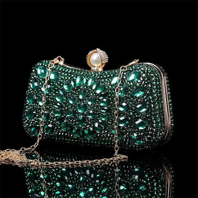 Multicolor Crystal Luxury Clutch – Women's Evening FashionChic