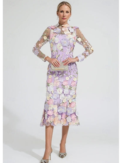 the Dress Bride Floral of Mother A-Line Embroidered FashionChic