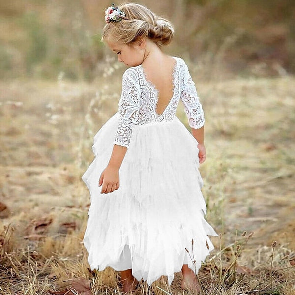 Flower Dress Party Girls' Girl Wedding FashionChic