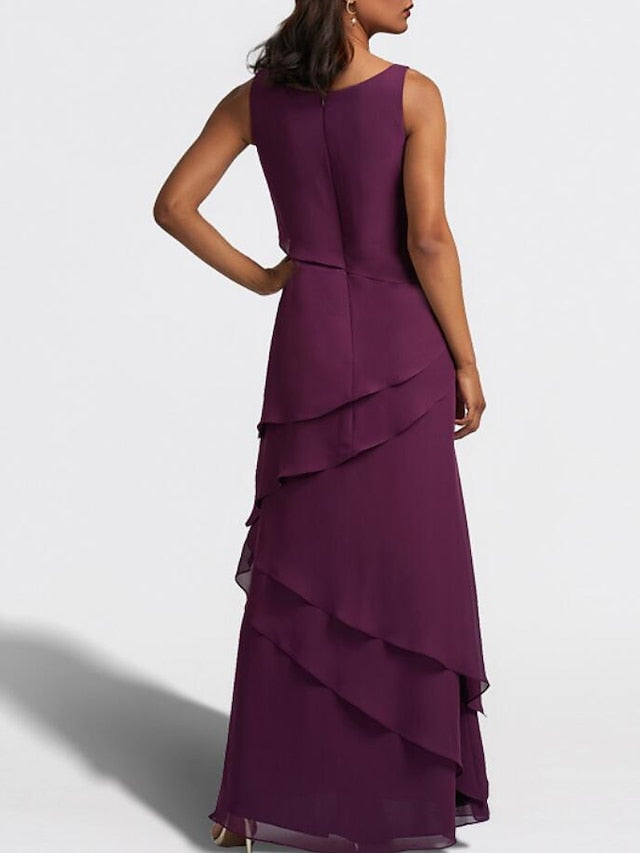 Piece Dress Bride Wedding the of Guest Elegant Two A-Line Mother FashionChic