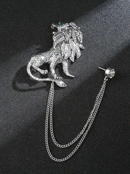 Men's Pin Brooch with Lapel Christmas Deer FashionChic